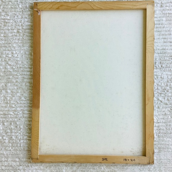 Vintage Raggedy Ann and Andy Large Oil Painting Canvas Initials On Back 18x24” - Picture 9 of 13